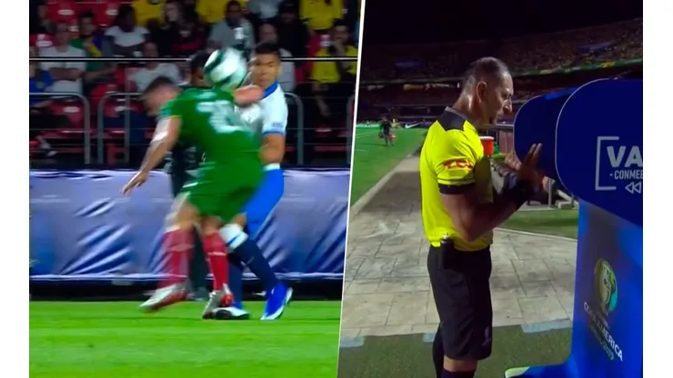 Ni un poco de miedo: le metió un codazo en la cara a Casemiro y apareció el VAR
