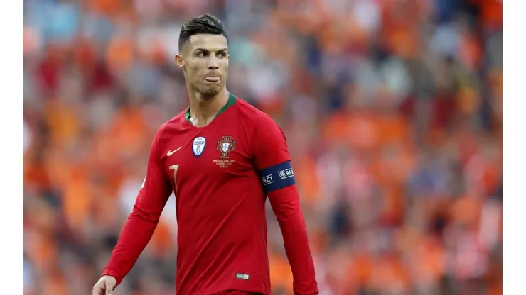 Cristiano Ronaldo con el seleccionado portugués.