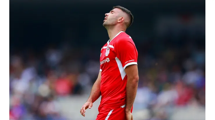 Emmanuel Gigliotti con la camiseta de Toluca.
