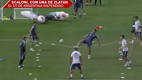 La acción que protagonizó Scaloni.