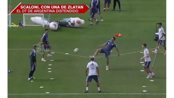 La acción que protagonizó Scaloni.