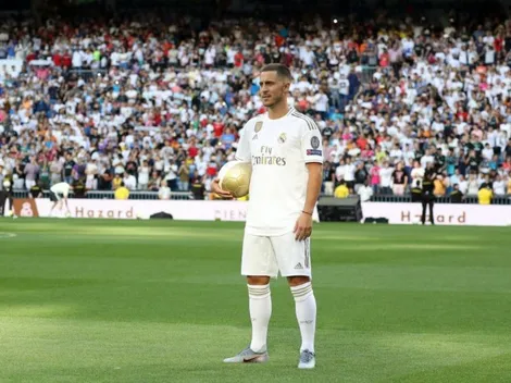El club más exigente: en la presentación de Hazard, el Bernabéu pidió por otra estrella