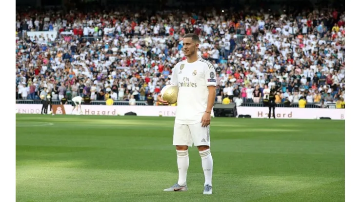 El club más exigente: en la presentación de Hazard, el Bernabéu pidió por otra estrella
