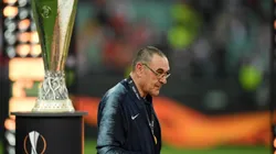 Sarri, tras ganar la UEL.