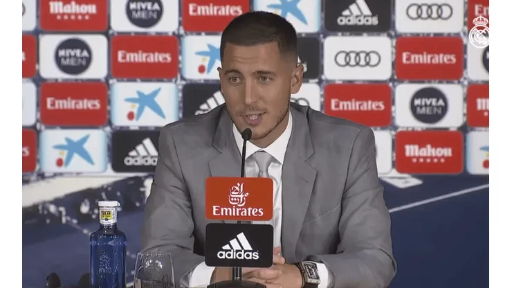 Eden Hazard contó que le pidió el dorsal a un jugador del Real Madrid: "Tendré que buscar otro"