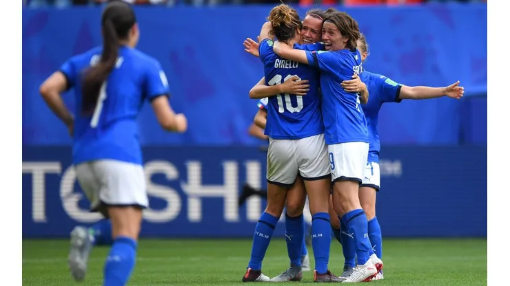 Jamaica vs. Italia por la Copa Mundial Femenina.
