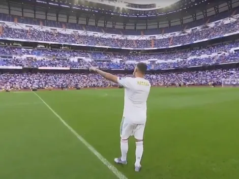 Eden Hazard agarró el micrófono en el medio del Bernabeú y volvió locos a los hinchas