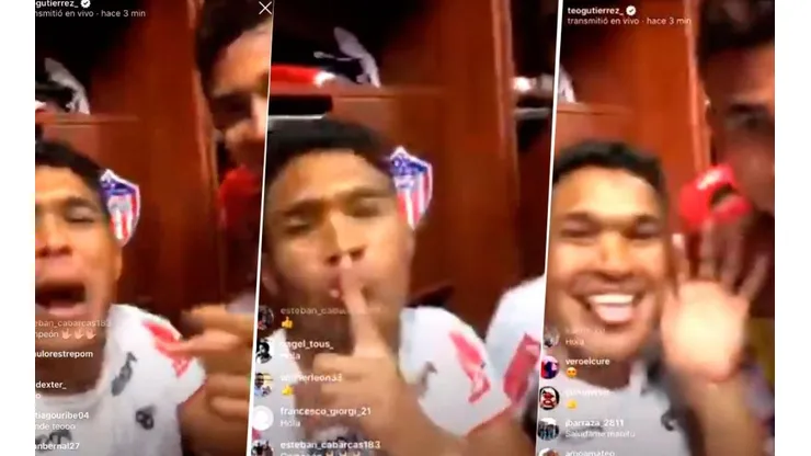 Teo Gutiérrez se filmó en el vestuario y estalló: "Que sigan hablando las maricas esas, cagones"