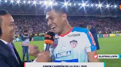 Las reacciones de Teófilo Gutiérrez tras conseguir el bicampeonato de la Liga con Junior.