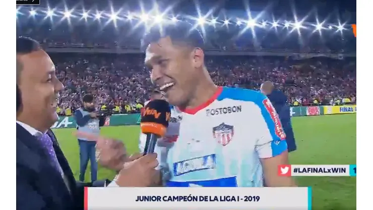 Las reacciones de Teófilo Gutiérrez tras conseguir el bicampeonato de la Liga con Junior.