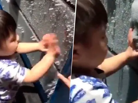 Video viral: niño jugaba con sus manos y una cara diabólica lo asustó