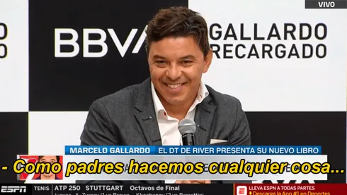 Una periodista no aguantó y le hizo un pedido personal a Gallardo en plena conferencia