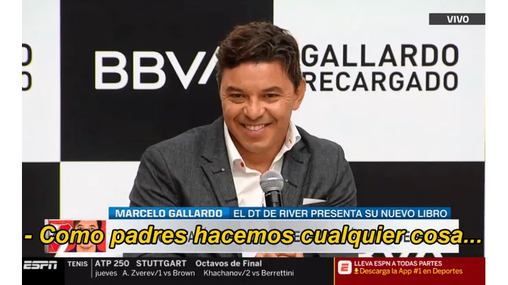 Una periodista no aguantó y le hizo un pedido personal a Gallardo en plena conferencia