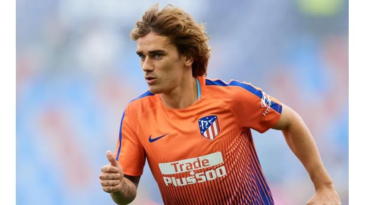 Griezmann en su último partido con el Barcelona.
