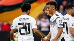 El festejo de los futbolistas alemanes.