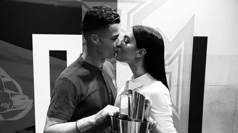 Foto de Crsitiano Ronaldo con Georgina Rodríguez.