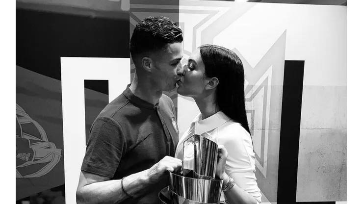 Foto de Crsitiano Ronaldo con Georgina Rodríguez.