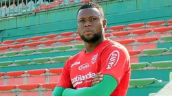 Yustin Arboleda, jugador del club Marathon de Honduras.