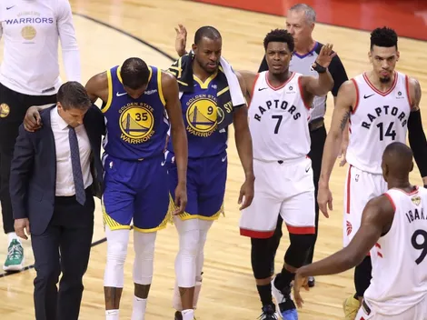 Adiós vaquero: Kevin Durant abandonó el estadio en muletas y podría haber jugado su último partido con los Warriors