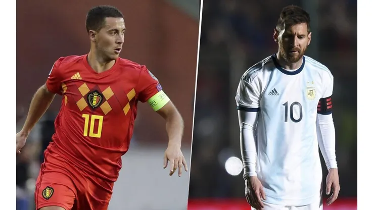 Ya como jugador del Real Madrid, Eden Hazard se volvió a rendir a los pies de Lionel Messi