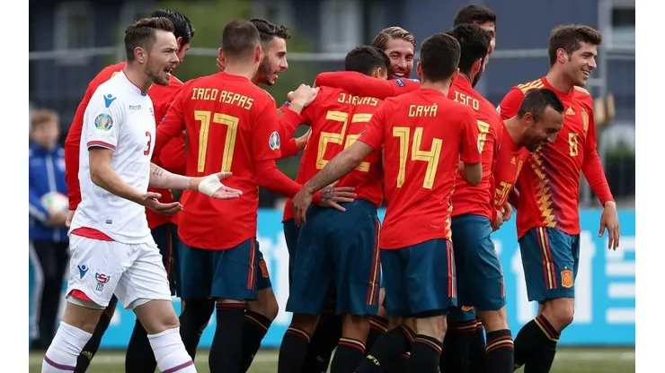 España vs Suecia por las Eliminatorias Eurocopa.