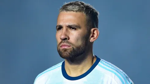 Nicolás Otamendi con la camiseta de la Selección Argentina.