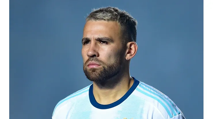 Nicolás Otamendi con la camiseta de la Selección Argentina.