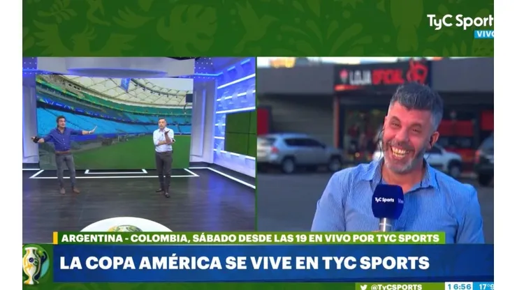No podemos más: Antico se tentó en vivo en TyC Sports y nos hizo llorar de la risa con él
