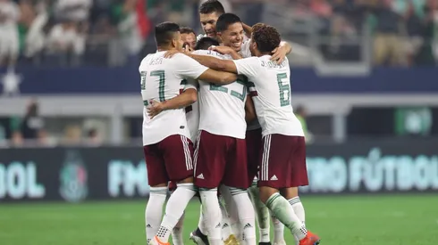 La alegría de los futbolistas mexicanos.