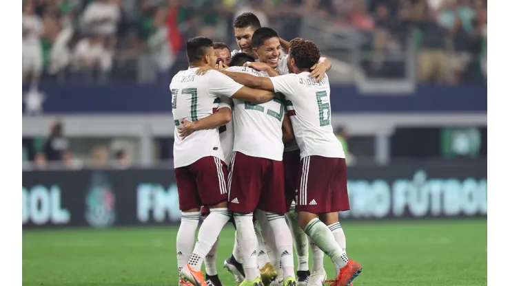 La alegría de los futbolistas mexicanos.