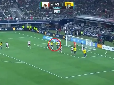 Preciado aprovechó un tiro de esquina para volver a darle el empate a Ecuador ante México