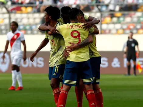 La fiesta fue toda de Colombia, que goleó a Perú de la mano de Uribe y Zapata