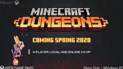 Minecraft Dungeos presentado por Microsoft