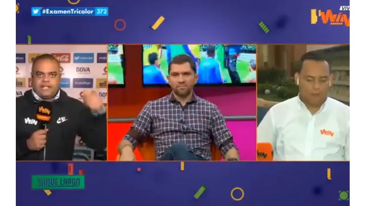 El debate en el programa 'Saque Largo', de WIN Sports.