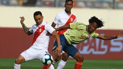 Yotún en el duelo ante Colombia.