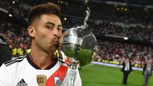 El 'Pity' en Madrid, con la Copa Libertadores.