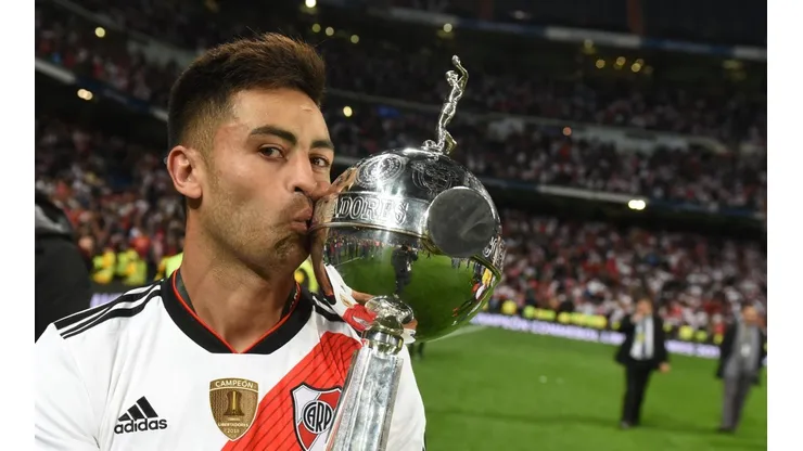 El 'Pity' en Madrid, con la Copa Libertadores.