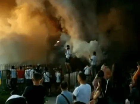 Incontrolables: estaban evitando el descenso hasta que sus hinchas prendieron fuego todo