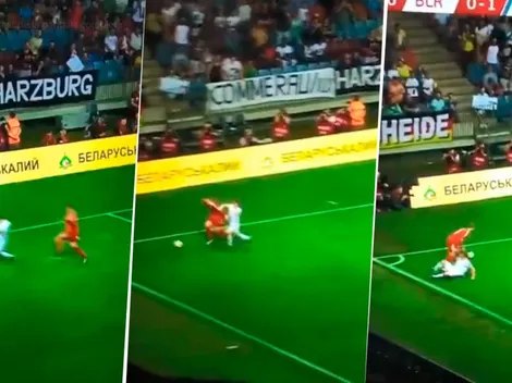 Típico del buen Neuer: salió del área, recuperó el balón y humilló al delantero