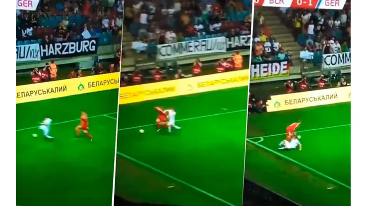 Típico del buen Neuer: salió del área, recuperó el balón y humilló al delantero