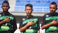 Kevin Álvarez en un juego con la Selección de Antioquia en el Torneo Nacional Infantil de la Difutbol.
