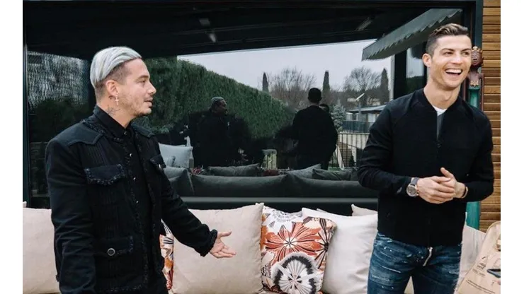 Cristiano Ronaldo rompió Instagram con sus historias en el concierto de J Balvin