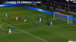 Desde ahí remató Lautaro Martínez.