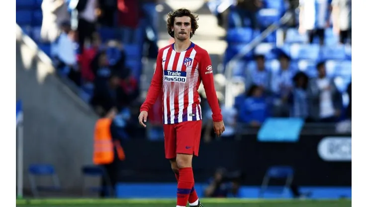 Griezmann en su último partido con el Atlético Madrid.