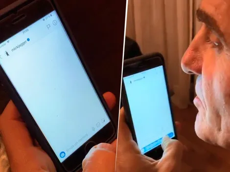 "¡Hola, Mick Jagger!", Ruggeri le mandó una nota de voz a su ídolo y subió el video a Instagram