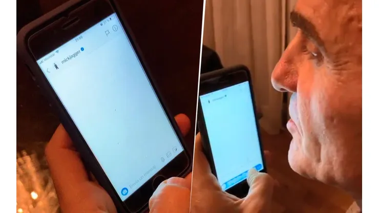 "¡Hola, Mick Jagger!", Ruggeri le mandó una nota de voz a su ídolo y subió el video a Instagram