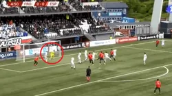 Menos ganas de atajar que arquero de Islas Feroe: el llamativo gol de Sergio Ramos a los 4'