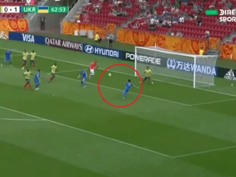 Inexplicable: Ucrania erró un gol insólito y perdonó a Colombia
