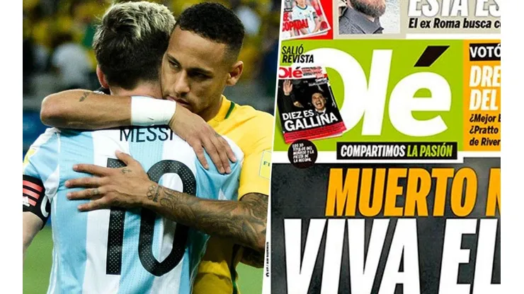 Neymar, gran amigo del 10 argentino, se queda afuera de la Copa América.