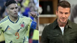 Radamel Falcao y David Beckham.